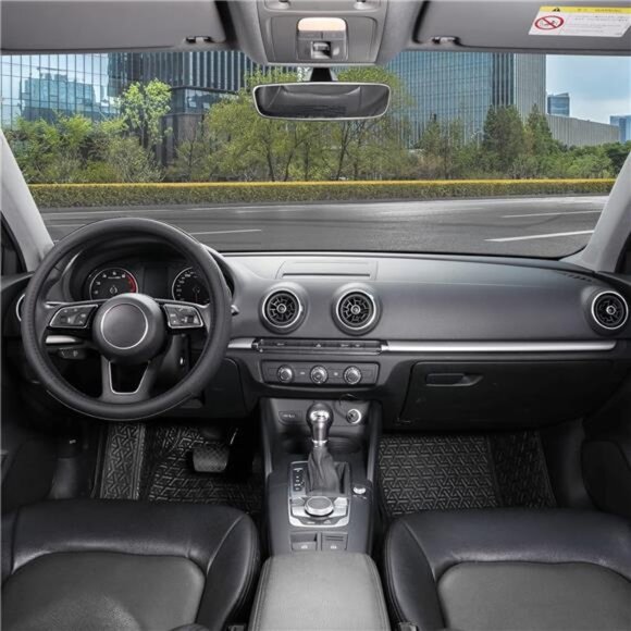 Direct Car Steering Wheel Cover Universal Standard Size 14.5-15 inch, Black - Picture 3 of 7